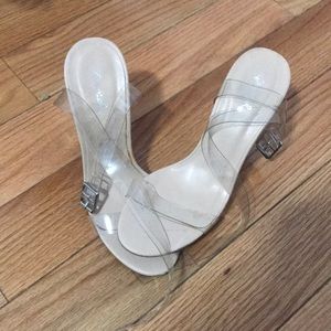 Clear heels